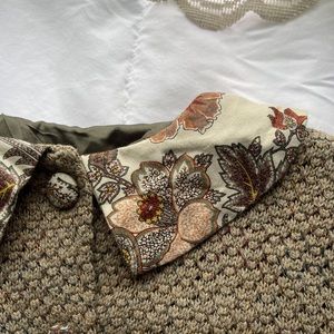 Vintage collar knit coat (little girls)